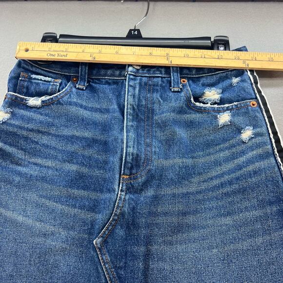 Abercrombie & Fitch Zoe Natural Rise Vintage A-Line Skirt Size 4/27 Normcore - Picture 8 of 11